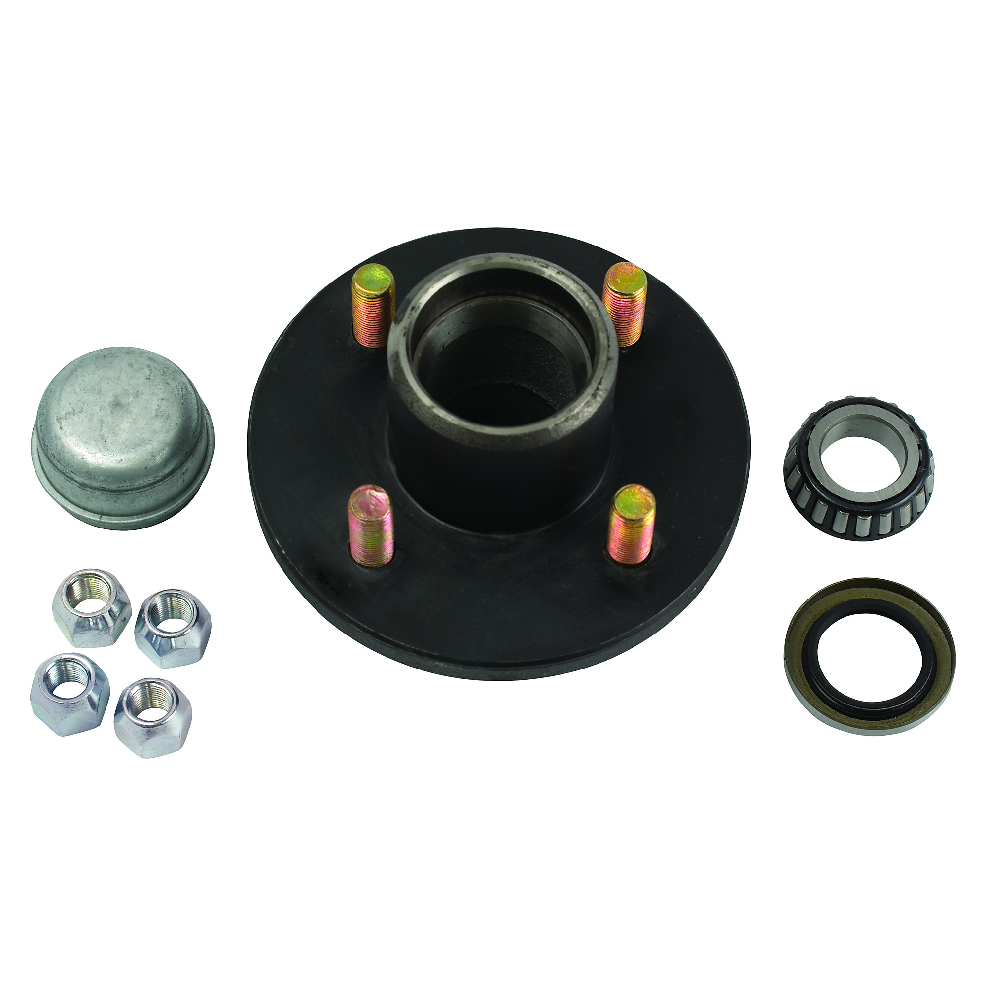 Uriah Products Trailer Hub Kit — 4-Bolt, 4in. Bolt Circle, 1250-Lb. Capacity, Model# UW000150